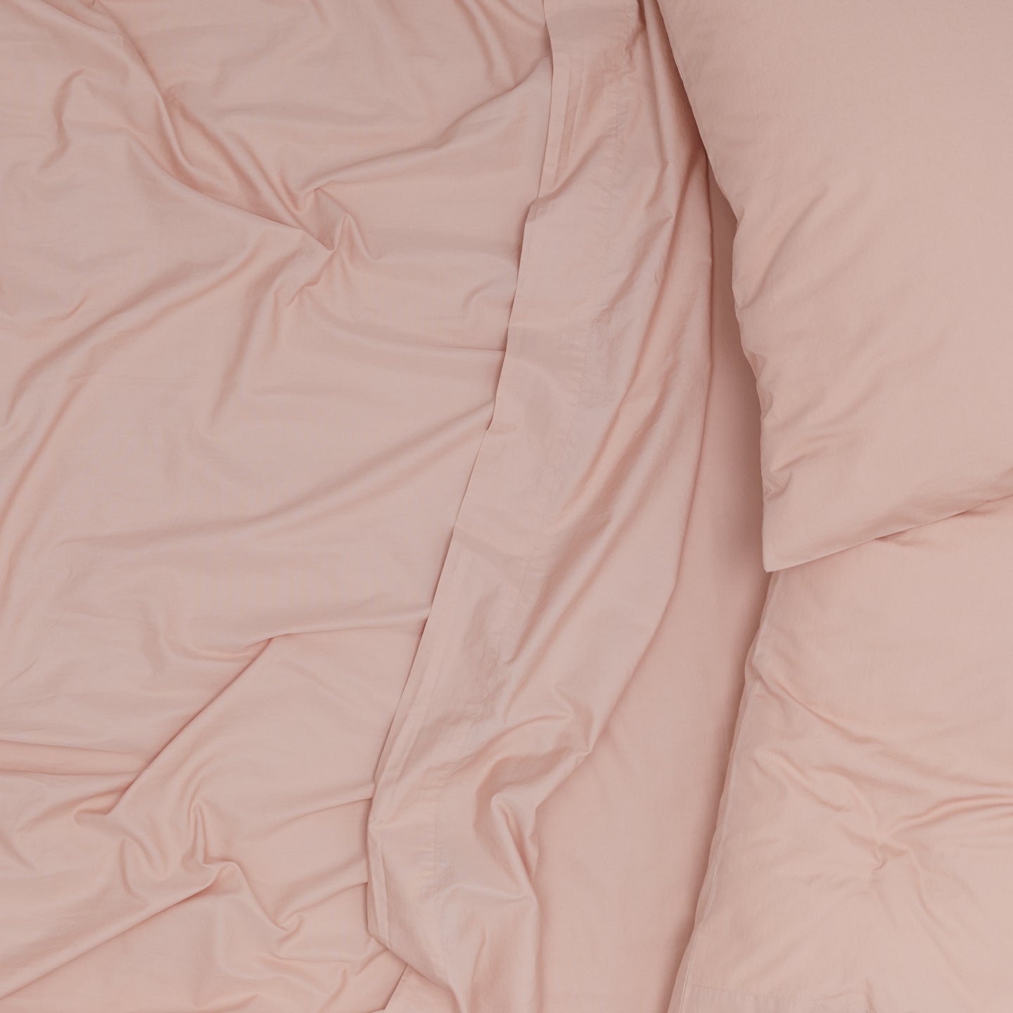 Essential Percale Pillowcases, Set of 2 - Blush