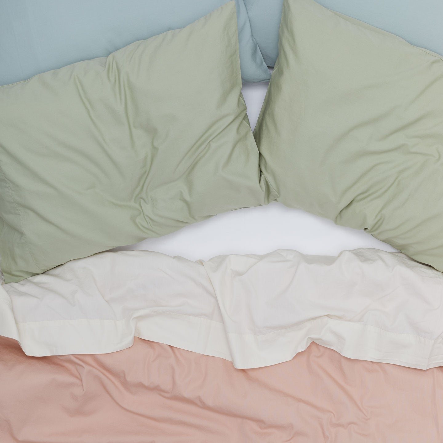 Essential Percale Duvet - Blush