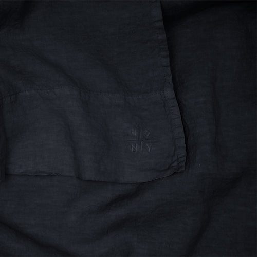 Simple Linen Flat Sheet - Navy